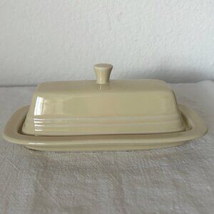 Yellow Fiesta Covered Butter Dish Ceramic Fiestaware Discontinued Color